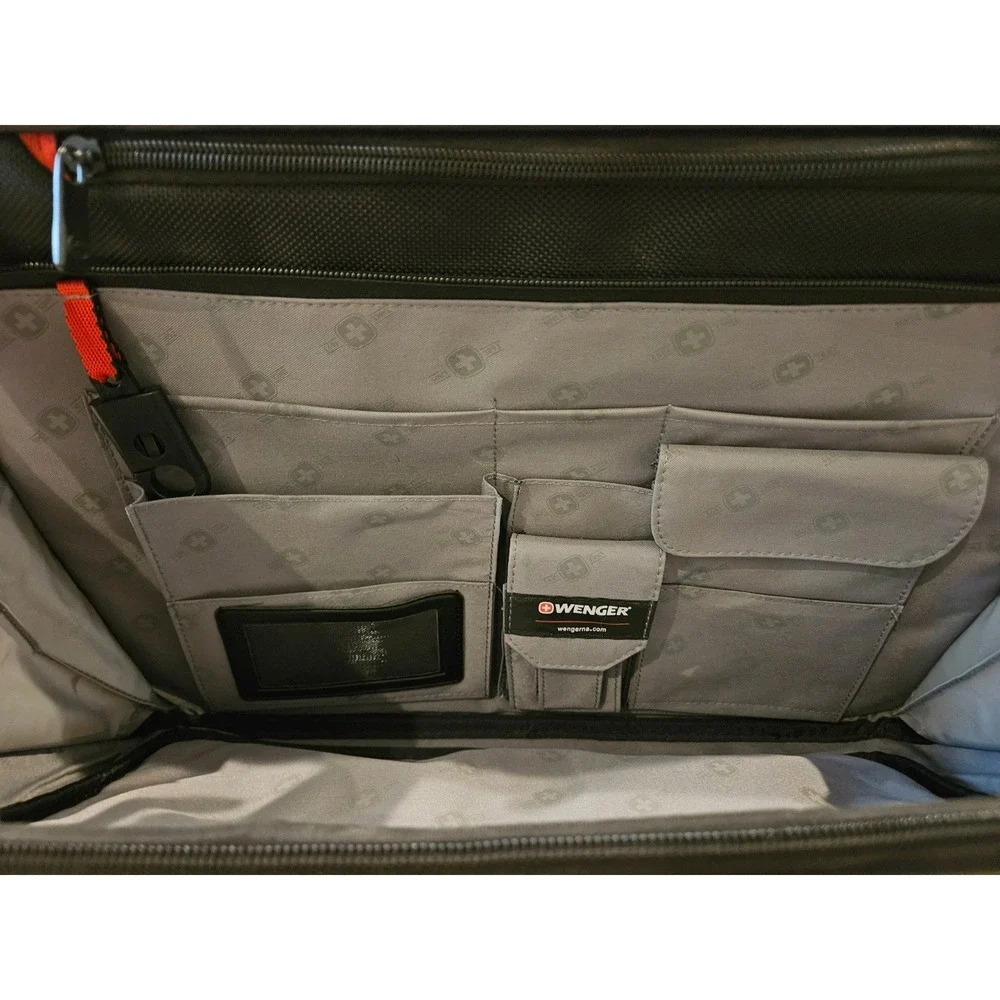 Wenger Swiss Gear Laptop Briefcase Black Ballistic Nylon Messenger Travel Bag